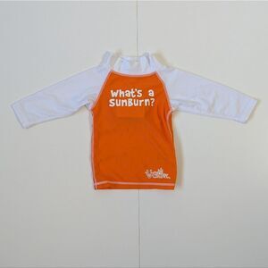 UV Skinz Orange Rash Guard Swim Shirt NWT Toddler 12+ Months